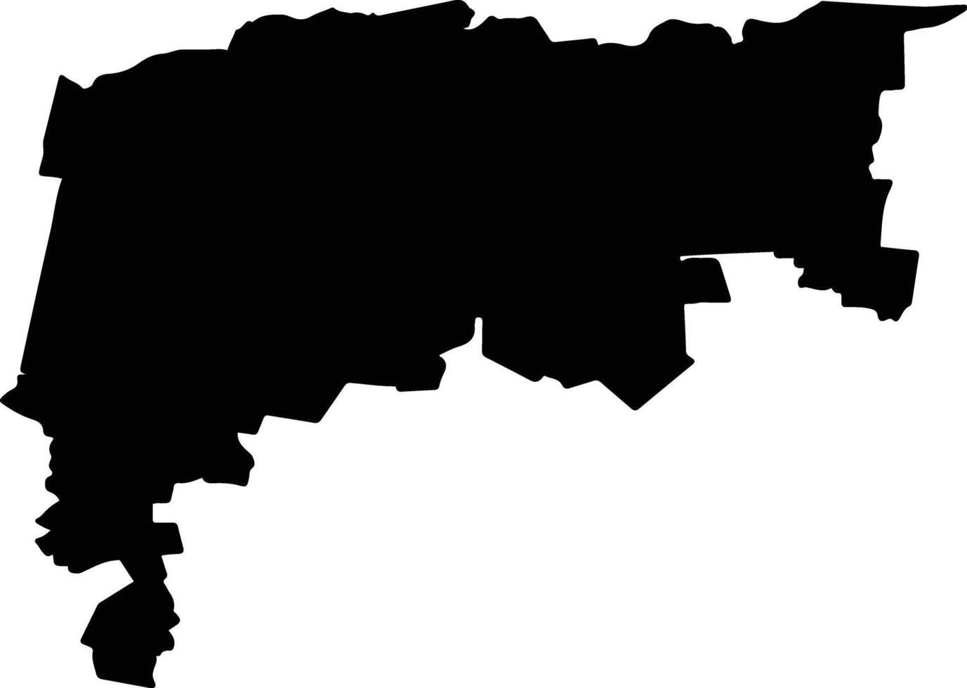 Namiquipa Mexico silhouette map vector