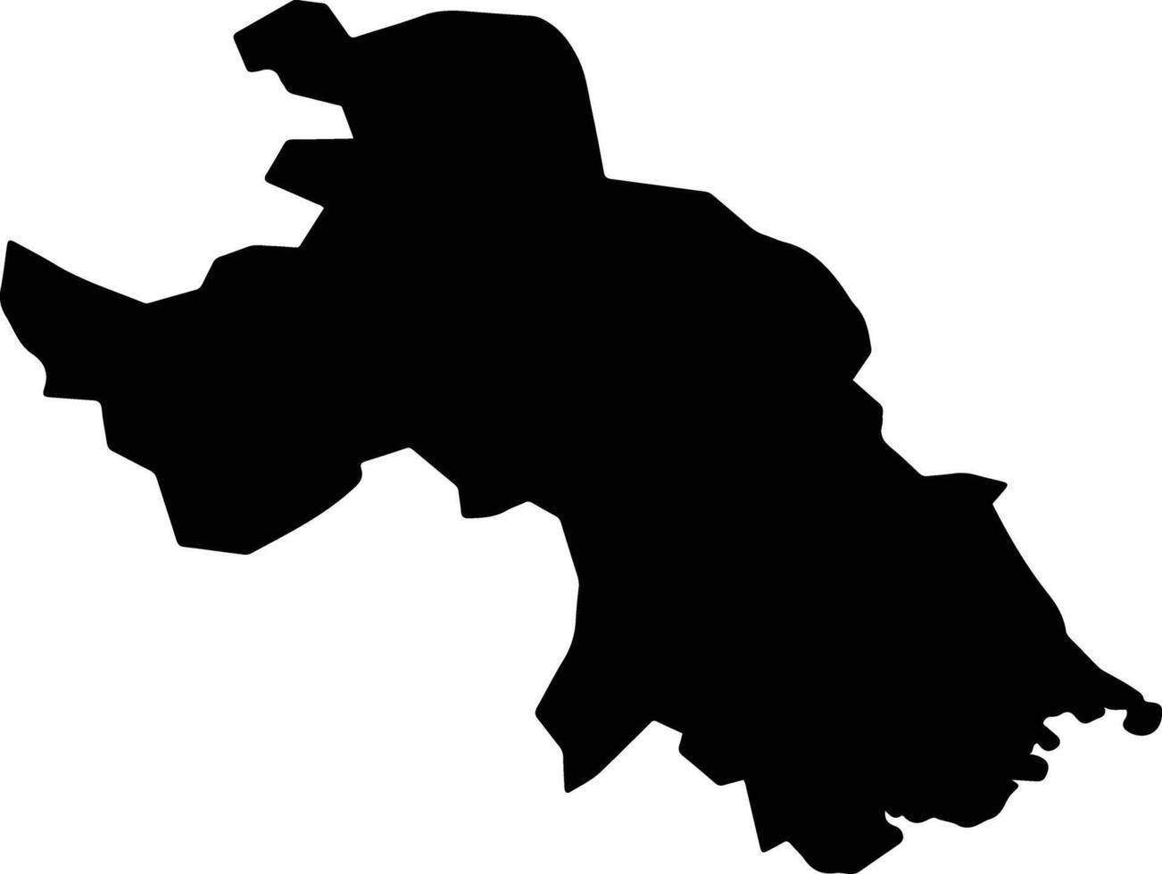 Namosi Fiji silhouette map vector