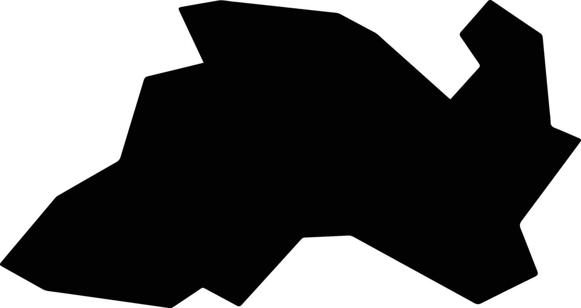 Namwon si South Korea silhouette map vector