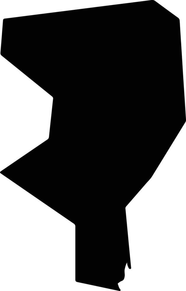 Nananshi China silhouette map vector