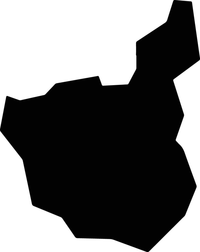 Nanbu Japan silhouette map vector