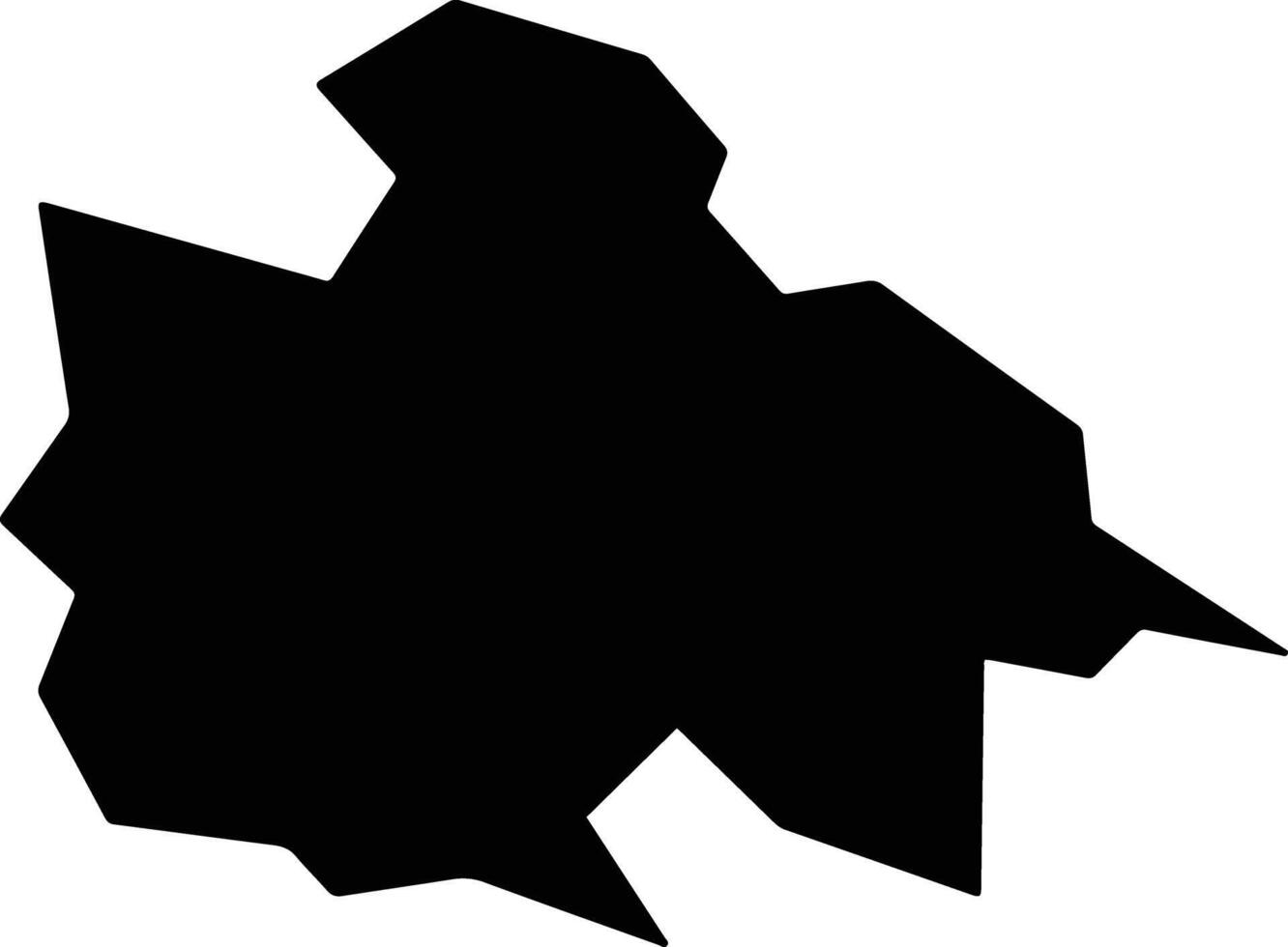 Nangqianxian China silhouette map vector