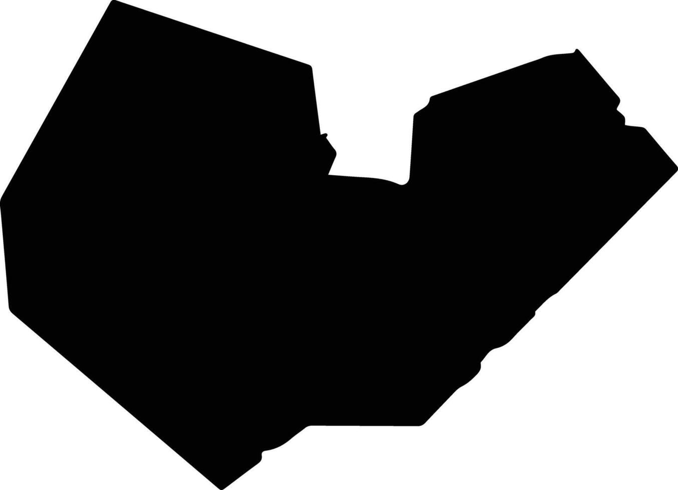 Nanjo Japan silhouette map vector