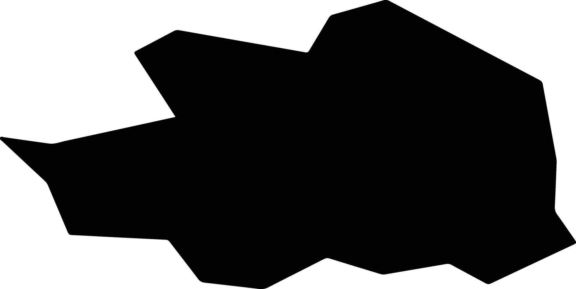 Nanmoku Japan silhouette map vector