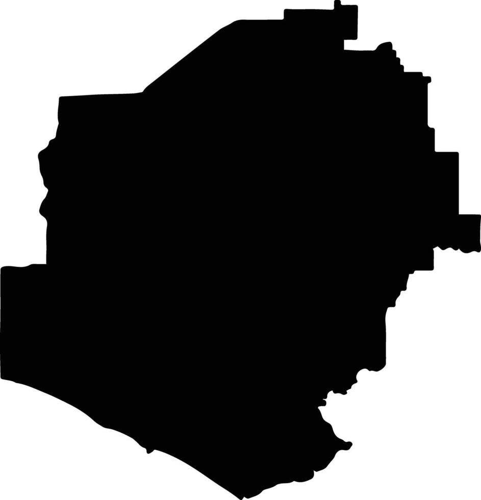 Nannup Australia silhouette map vector