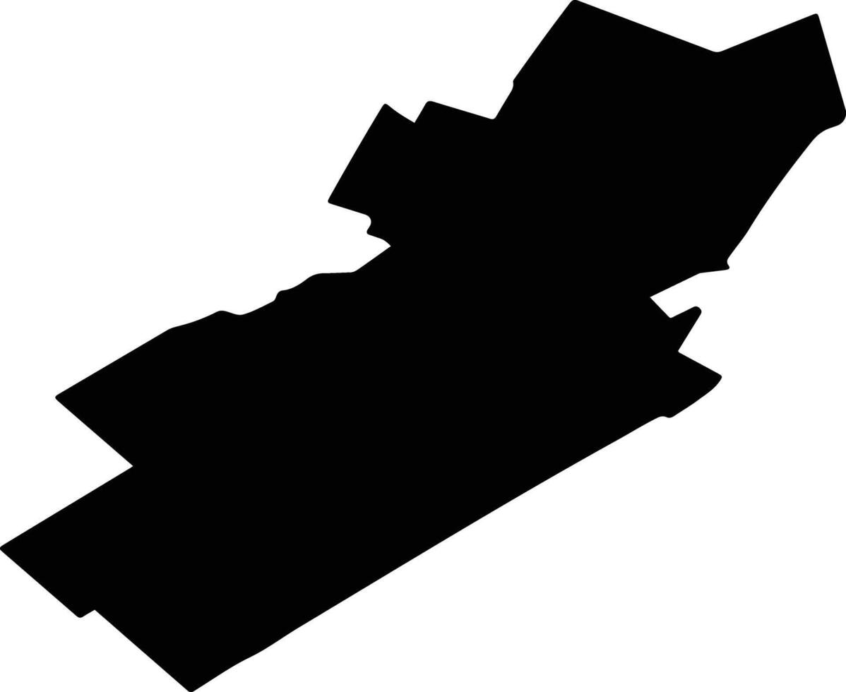NANOV Romania silhouette map vector