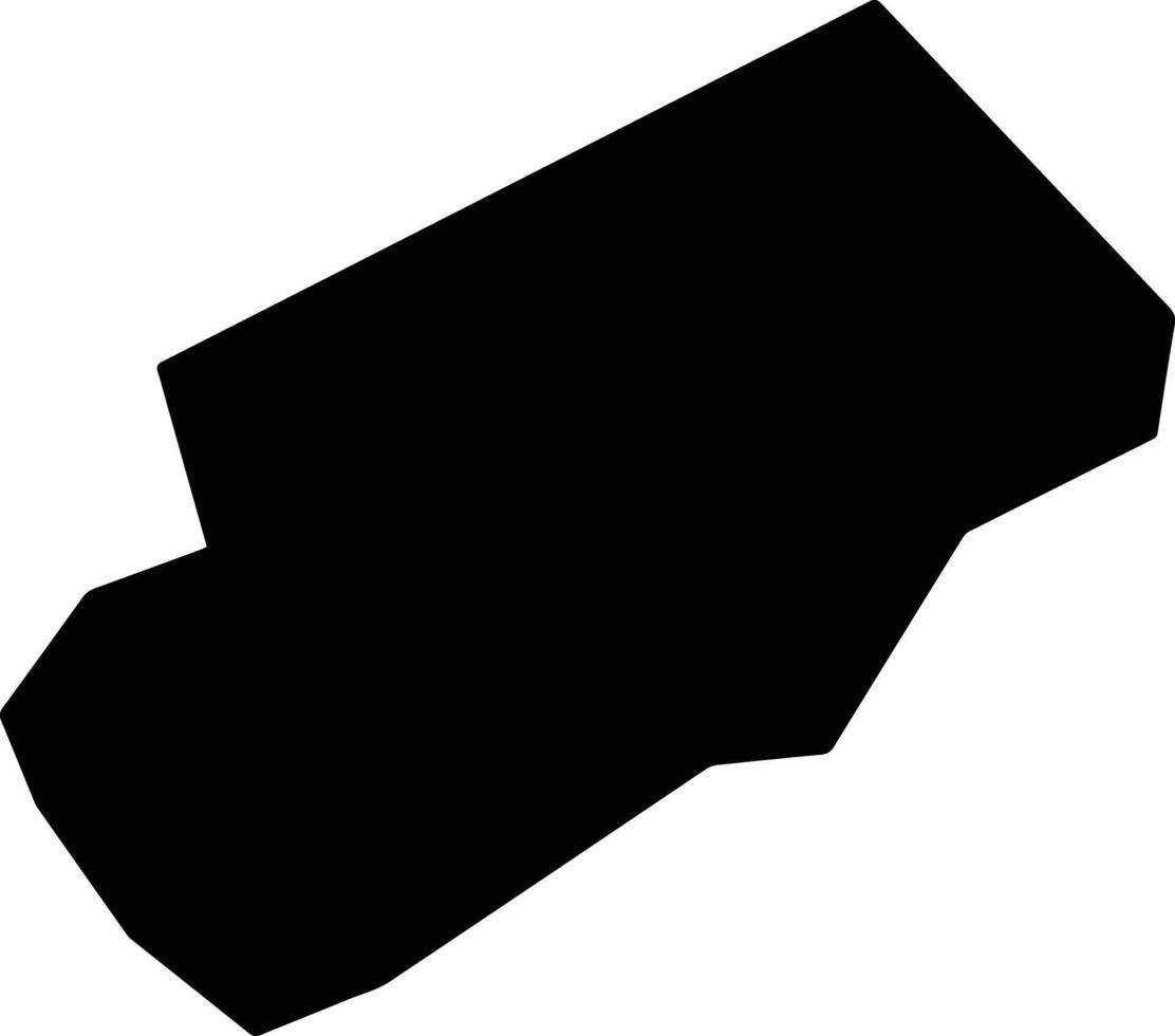 Nanporo Japan silhouette map vector