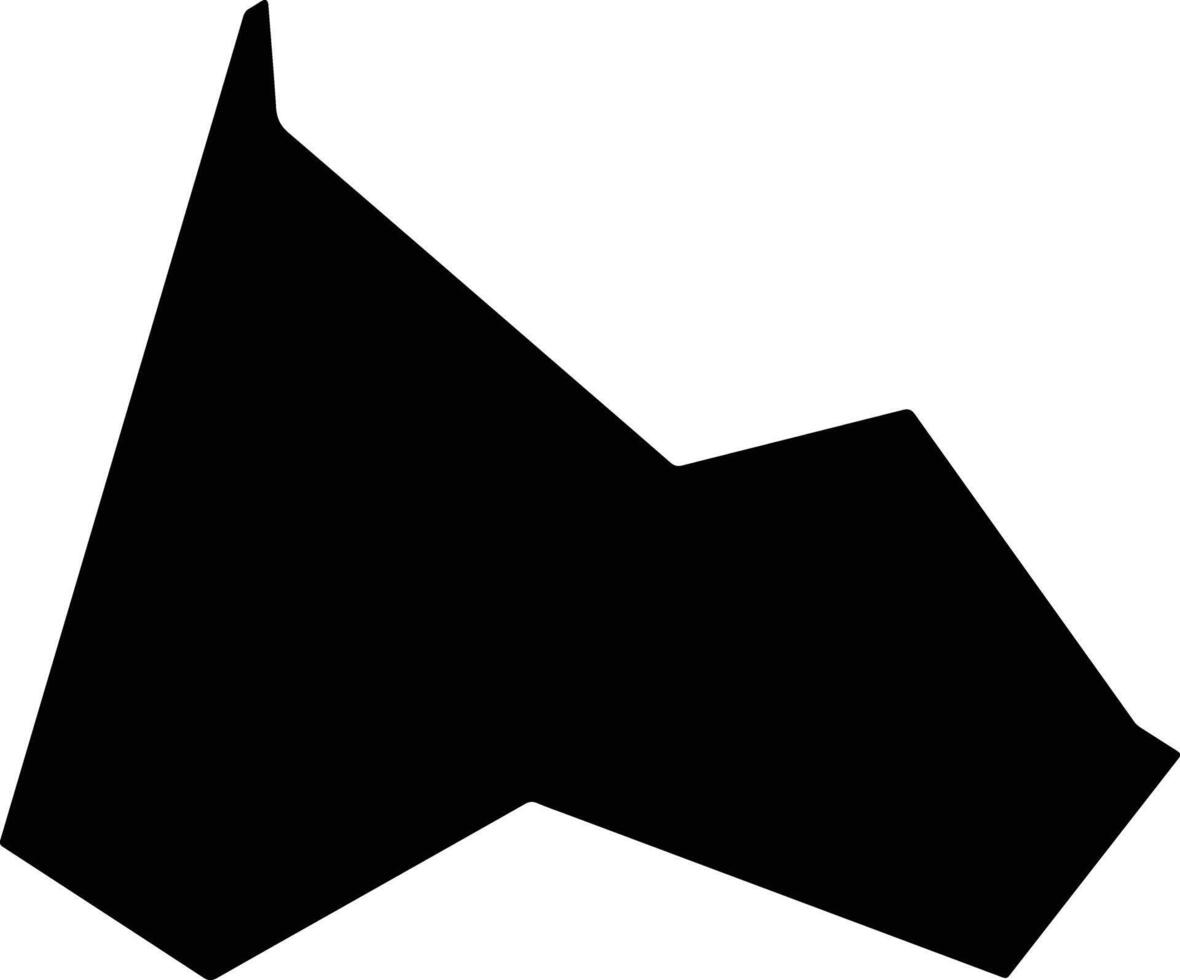 Nanxian China silhouette map vector