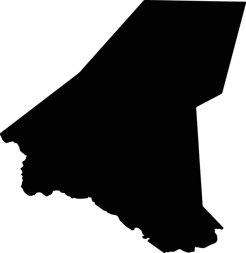 Napoxian China silhouette map vector