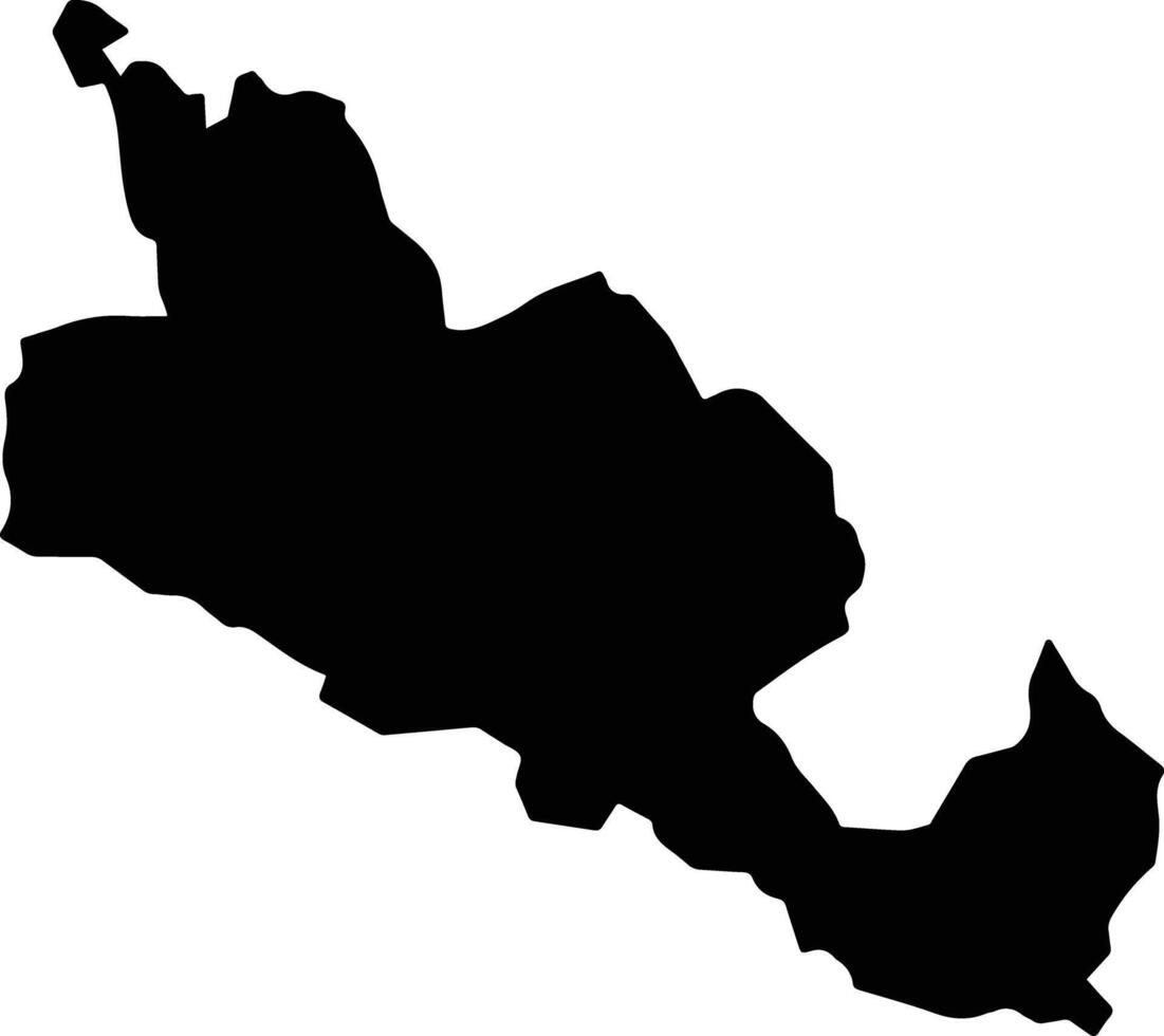 Naolinco Mexico silhouette map vector