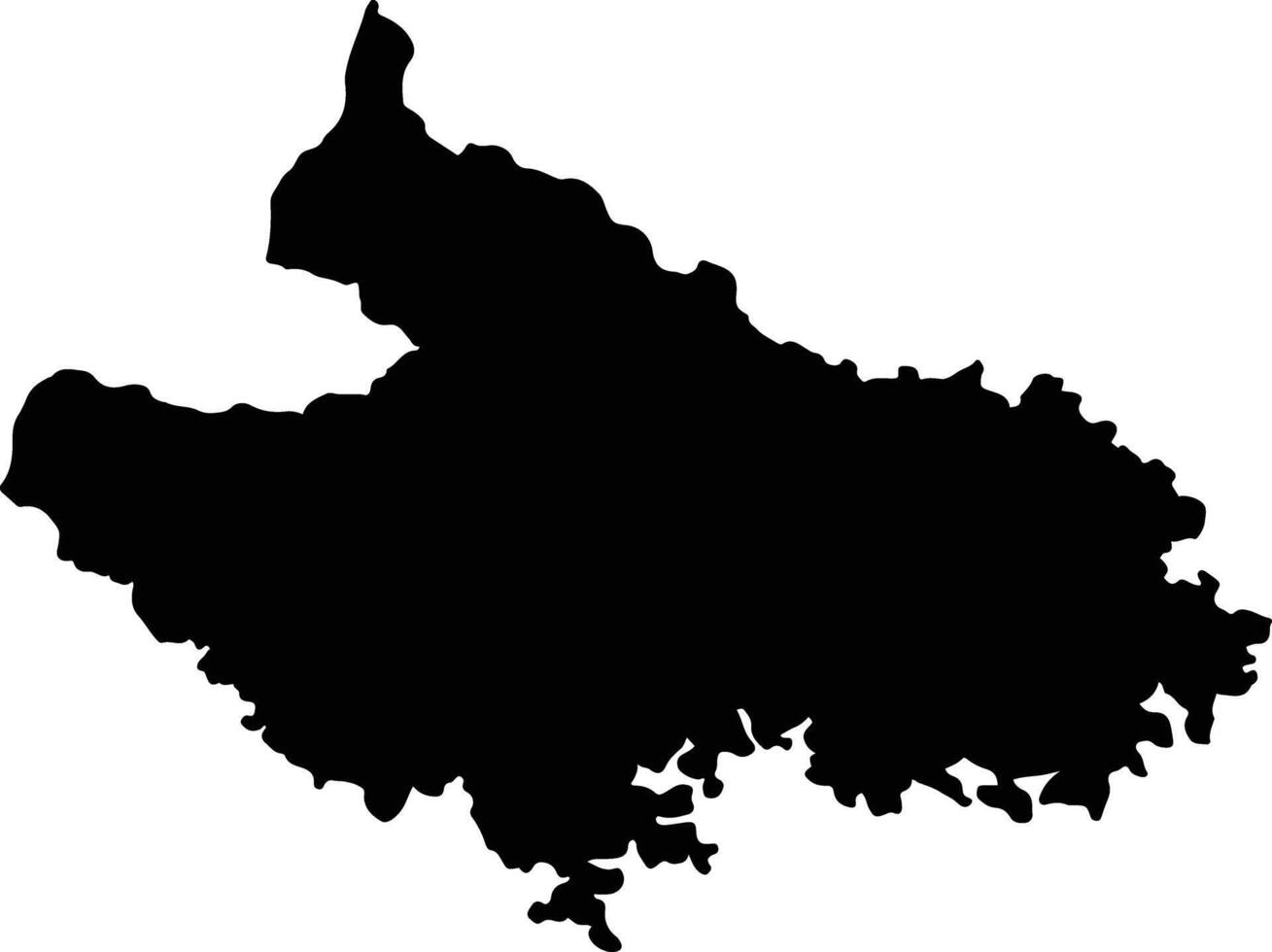 Naranjal Paraguay silhouette map vector