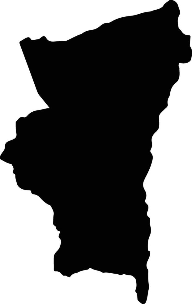 Naranjo Costa Rica silhouette map vector