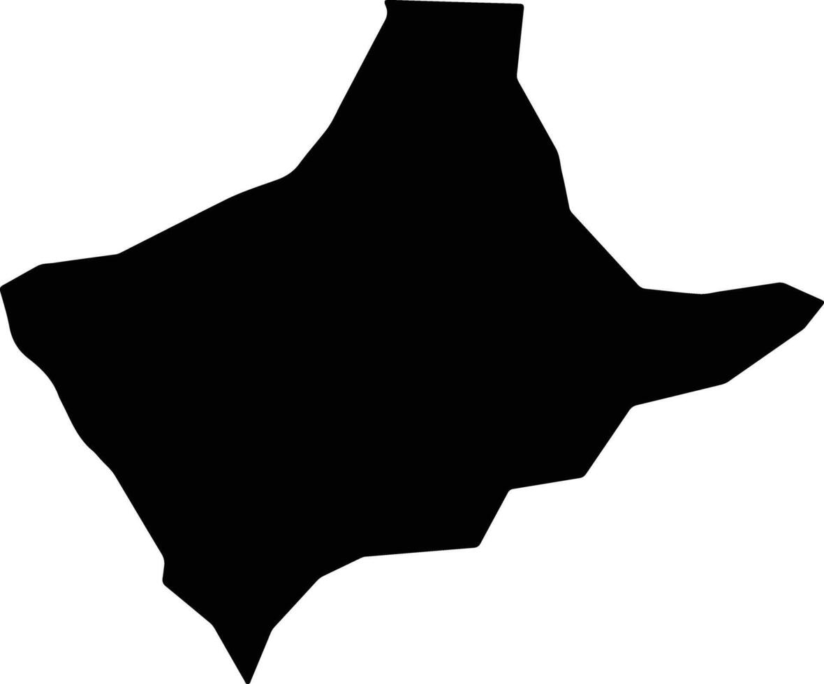 Narang Bhutan silhouette map vector