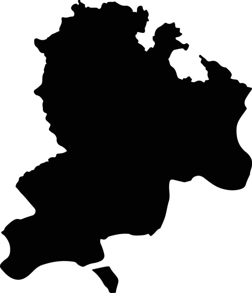 Narayanganj Bangladesh silhouette map vector