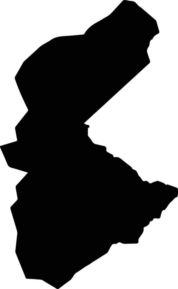 Nari Afghanistan silhouette map vector