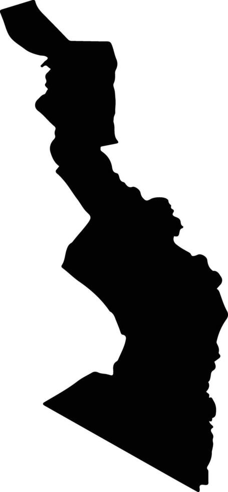 Narok South Kenya silhouette map vector