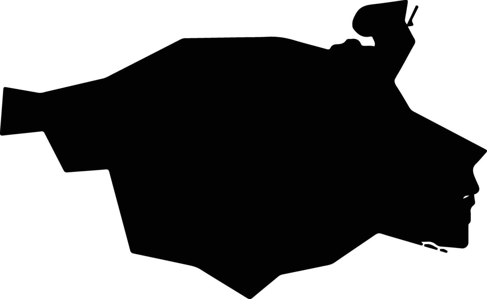 Naruto Japan silhouette map vector