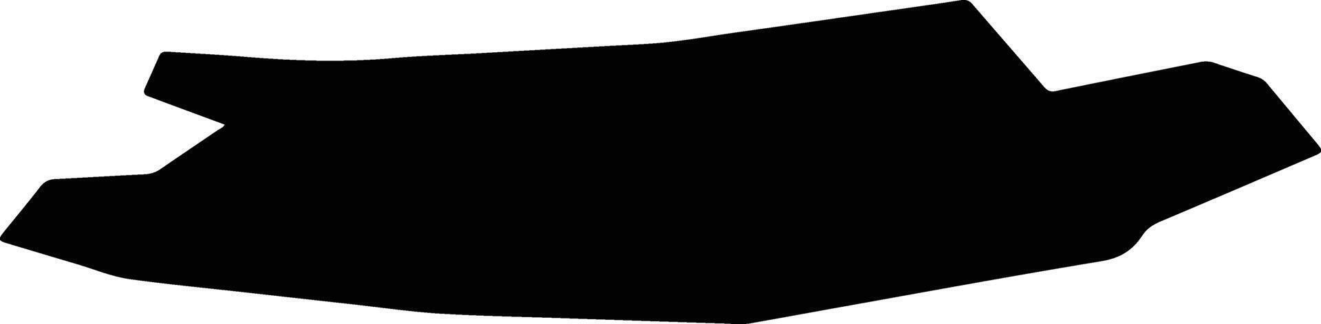 Naryan Mar Russia silhouette map vector