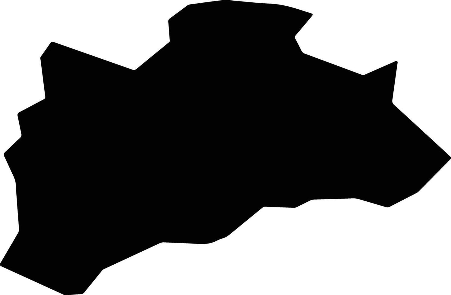 Nasarawa Egon Nigeria silhouette map vector