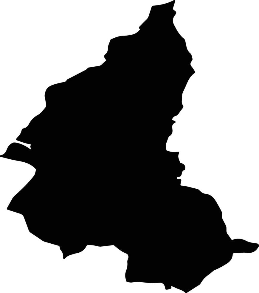 NASAUD Romania silhouette map vector