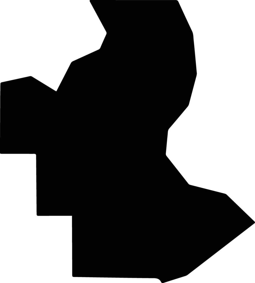 Natchitoches United States silhouette map vector