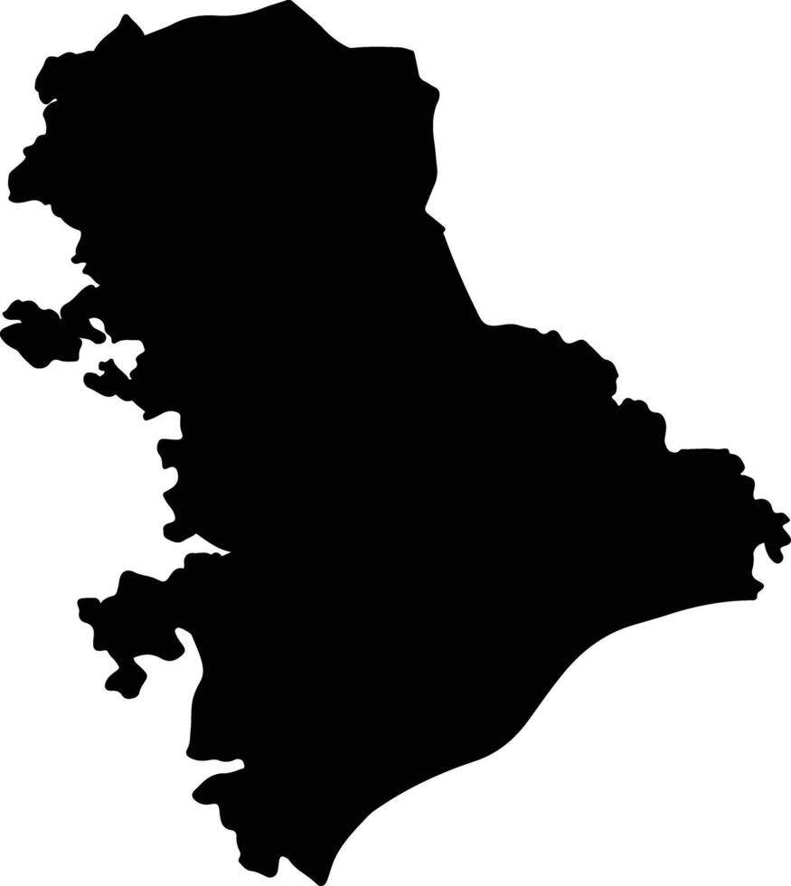 Natalio Paraguay silhouette map vector