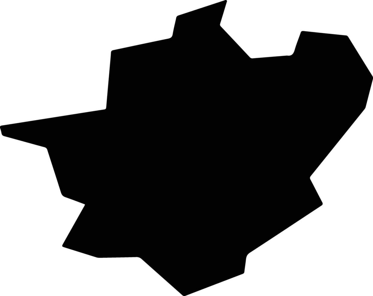 Natividade Brazil silhouette map vector