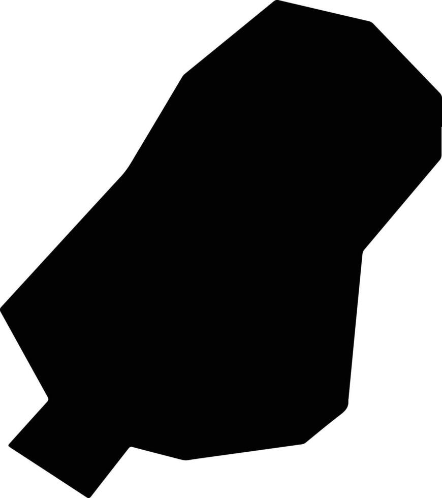 Naushehro Feroze Pakistan silhouette map vector