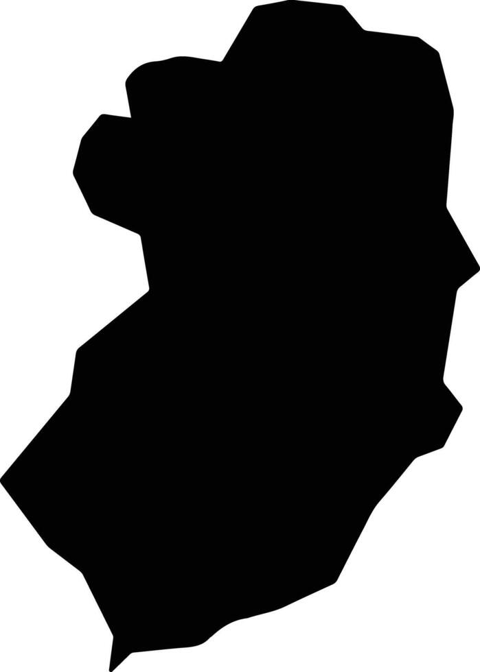 Nauzontla Mexico silhouette map vector