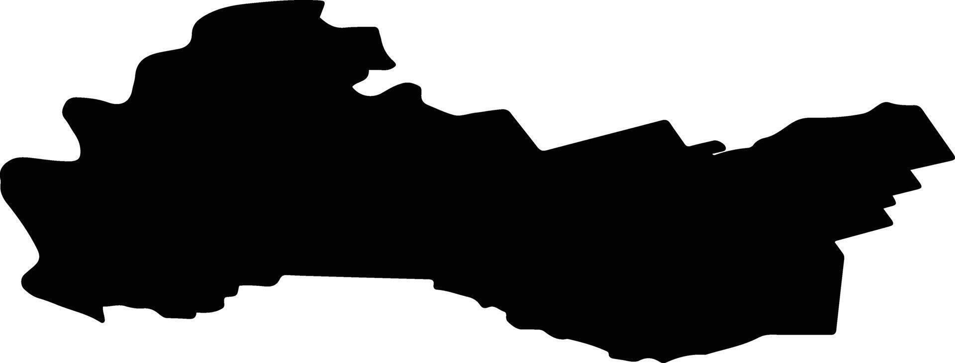 Navashinsky District Russia silhouette map vector