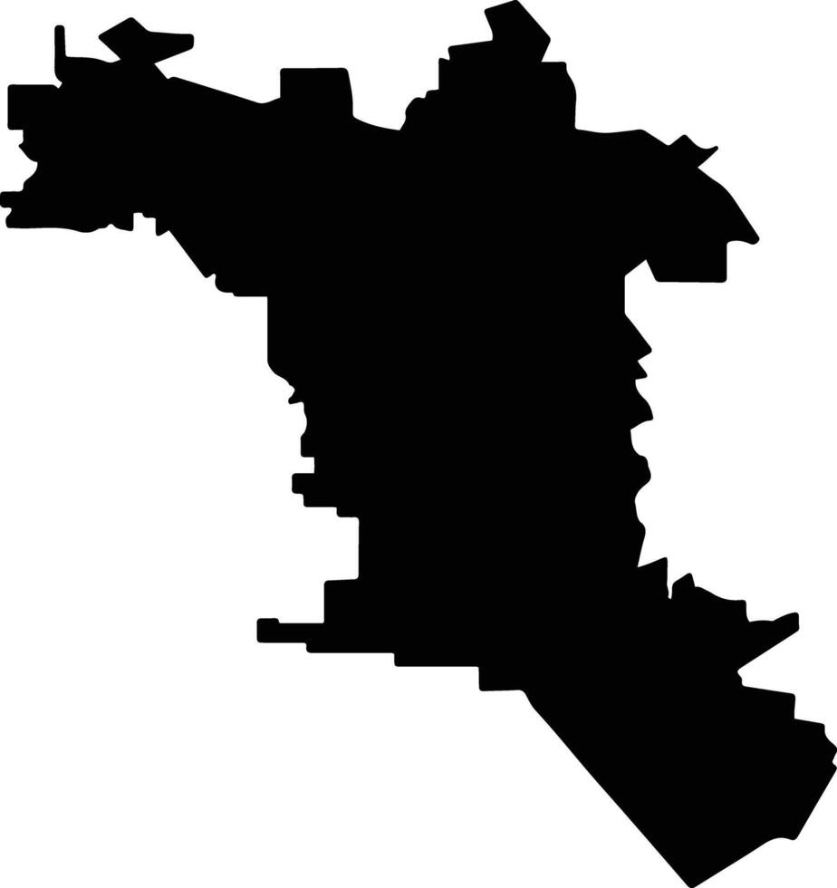Navojoa Mexico silhouette map vector