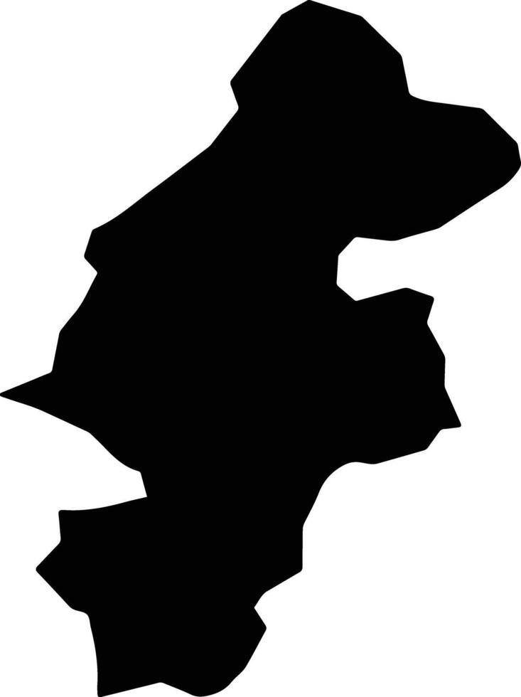 Naw Bahar Afghanistan silhouette map vector