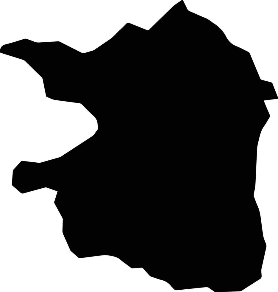 Nawa Afghanistan silhouette map vector