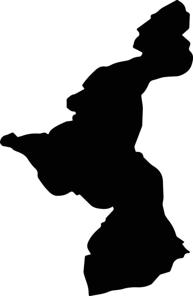 Naw Zad Afghanistan silhouette map vector