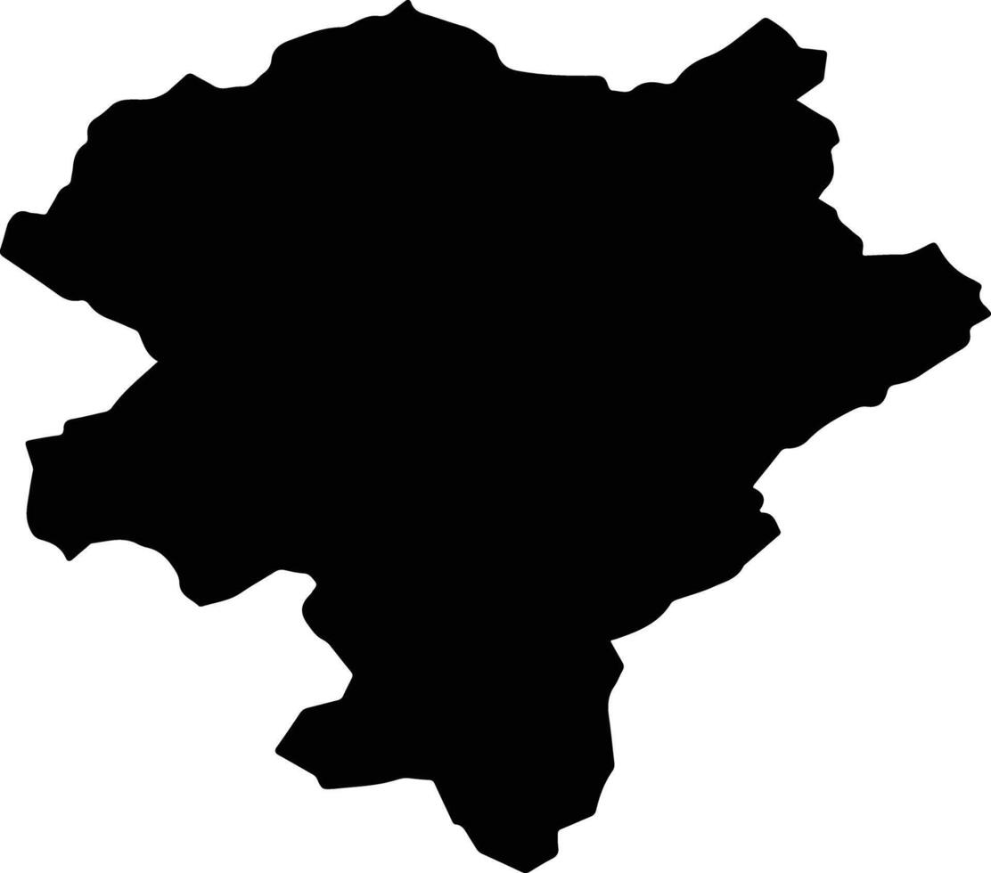 Nawur Afghanistan silhouette map vector