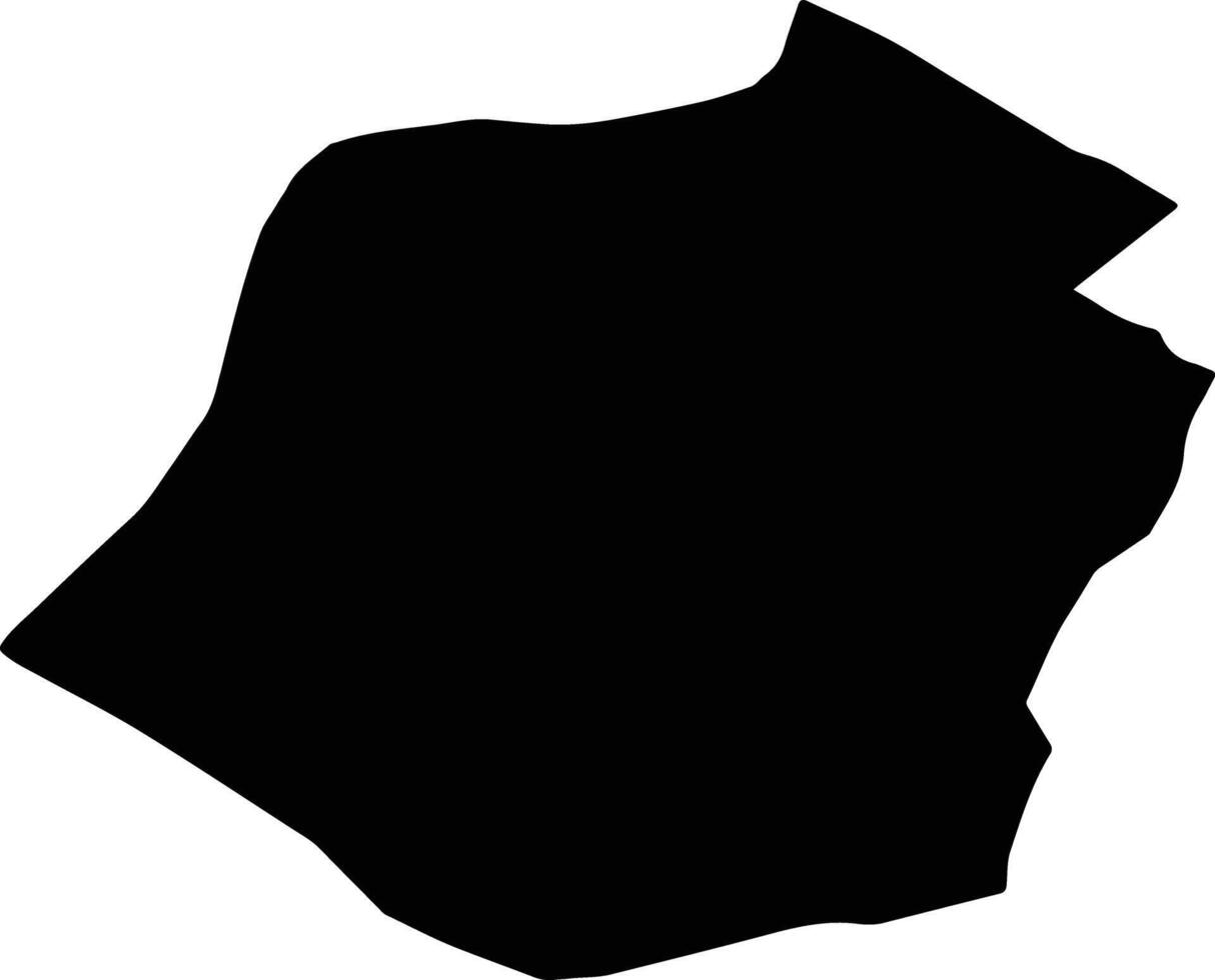 Nazarabad Iran silhouette map vector
