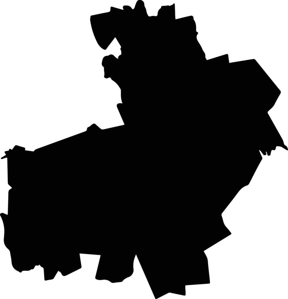 Nazas Mexico silhouette map vector