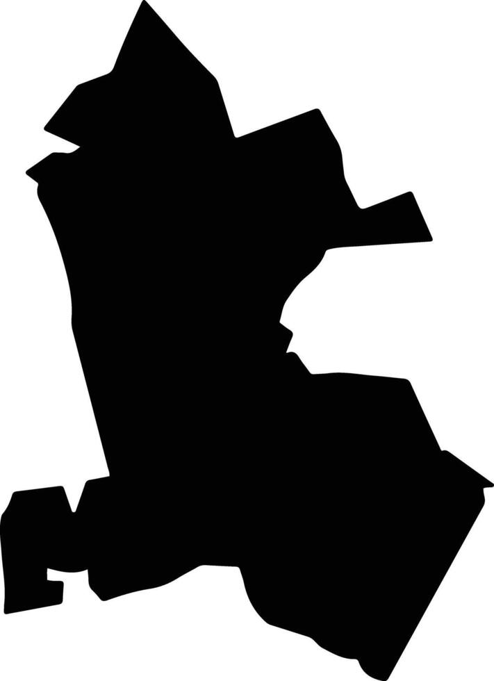 Ndaragwa Kenya silhouette map vector