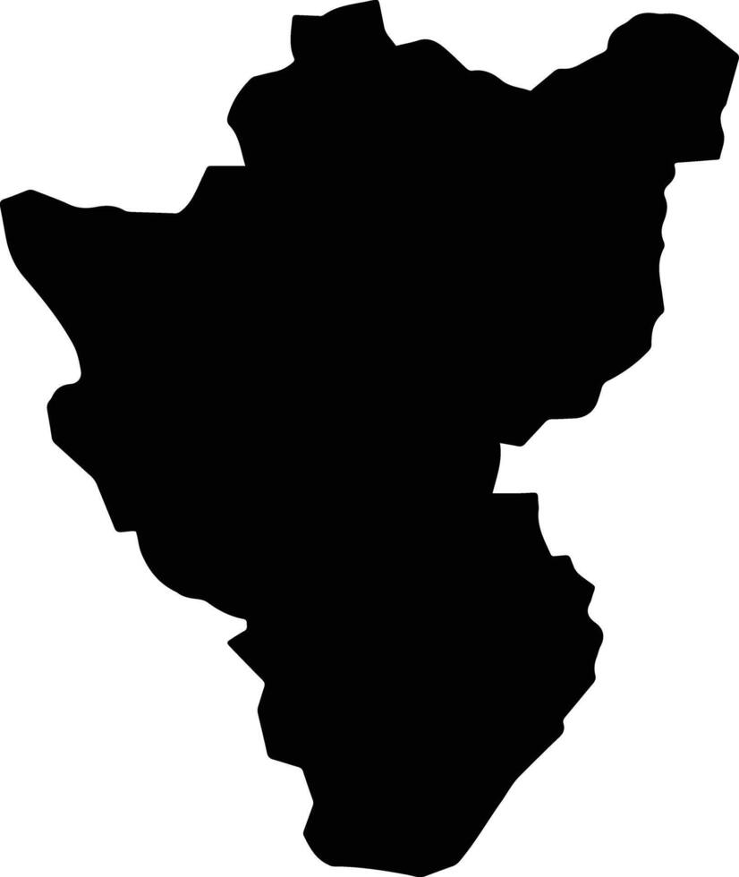 Nazilli Turkey silhouette map vector