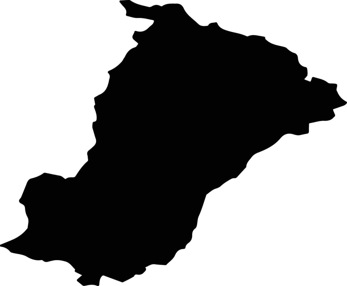 NEAUA Romania silhouette map vector