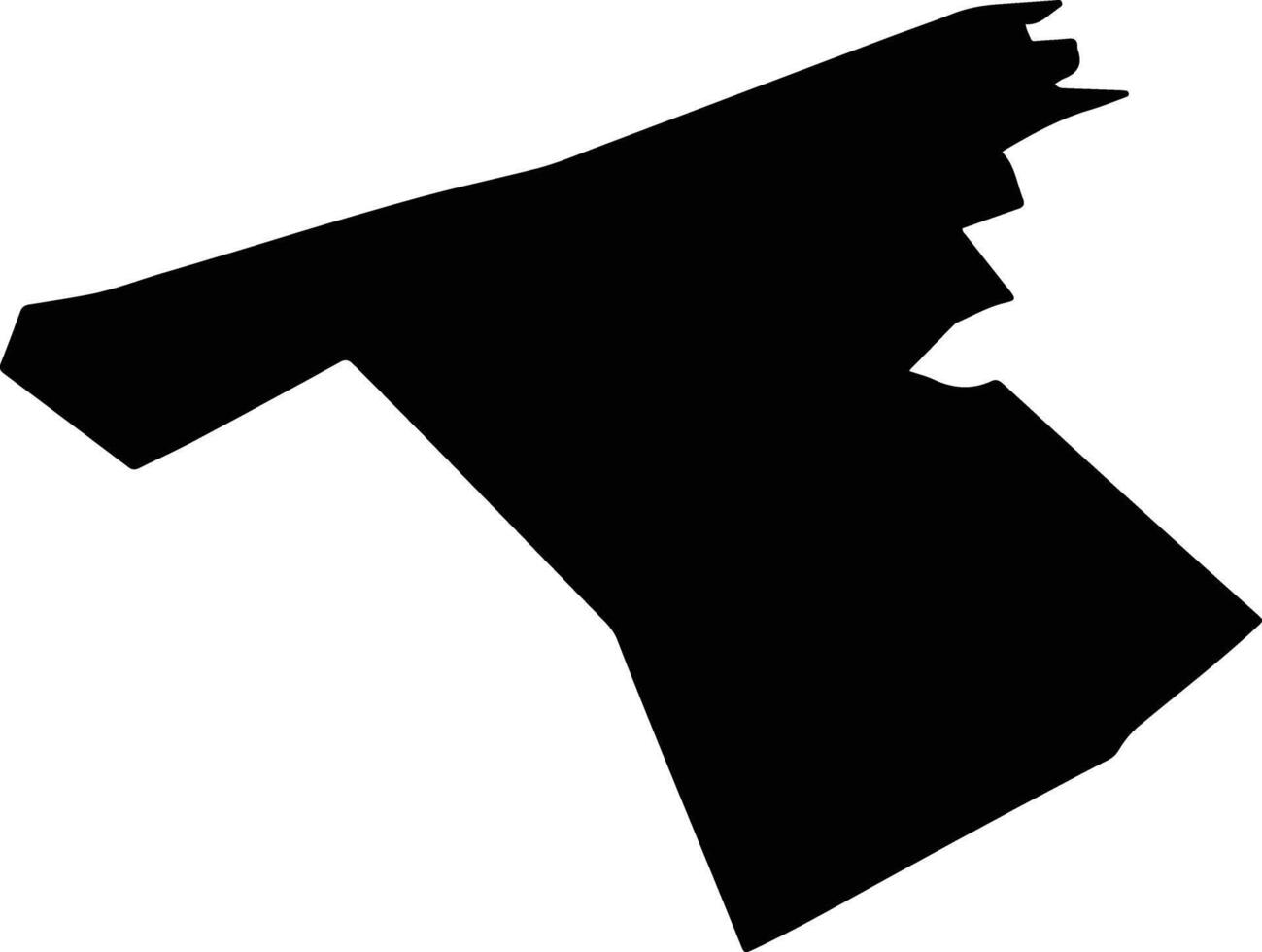 NECSESTI Romania silhouette map vector
