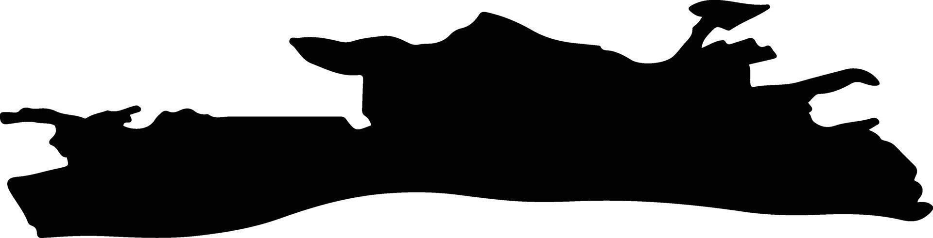 Neder Betuwe Netherlands silhouette map vector