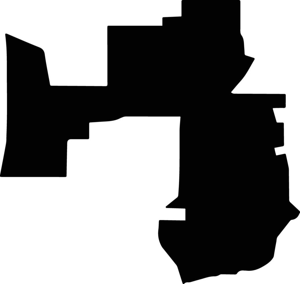 Nedlands Australia silhouette map vector