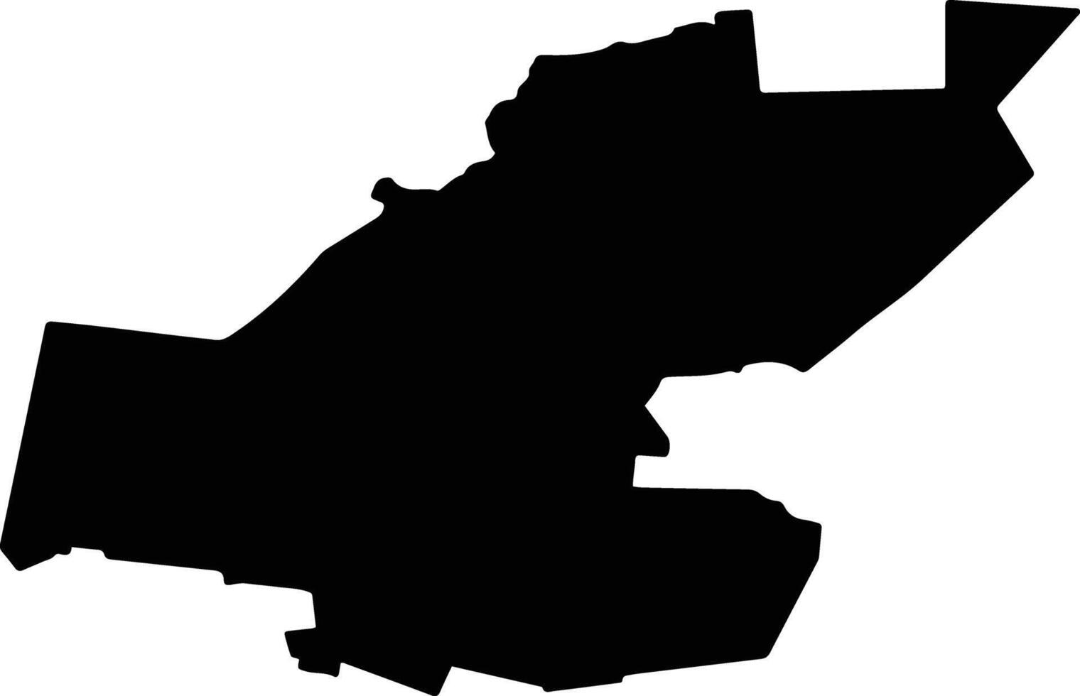 Neftekumsky District Russia silhouette map vector