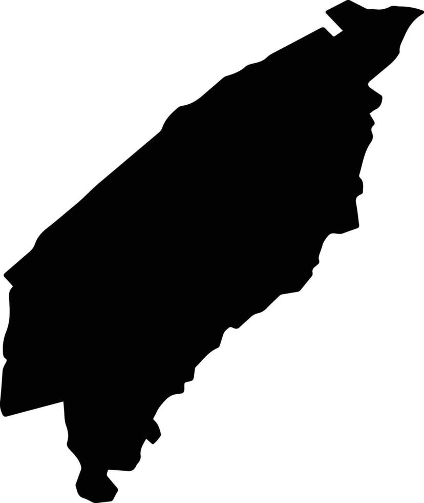 Neipu Taiwan silhouette map vector