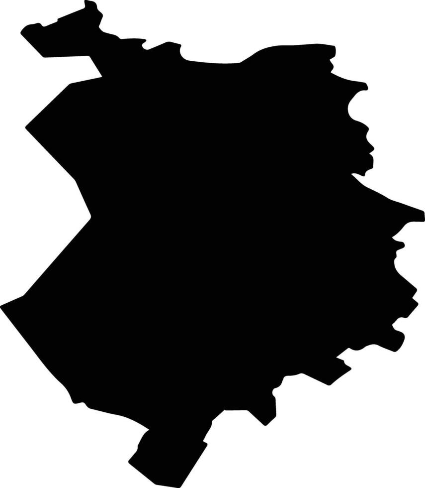 Nekhayevsky District Russia silhouette map vector