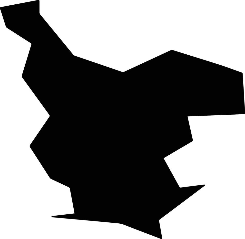 Neo Chorio Lefkosias Cyprus silhouette map vector
