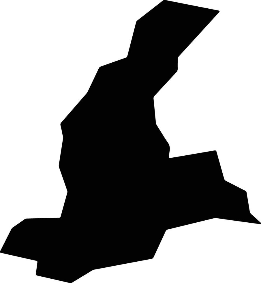 Nenjiangxian China silhouette map vector