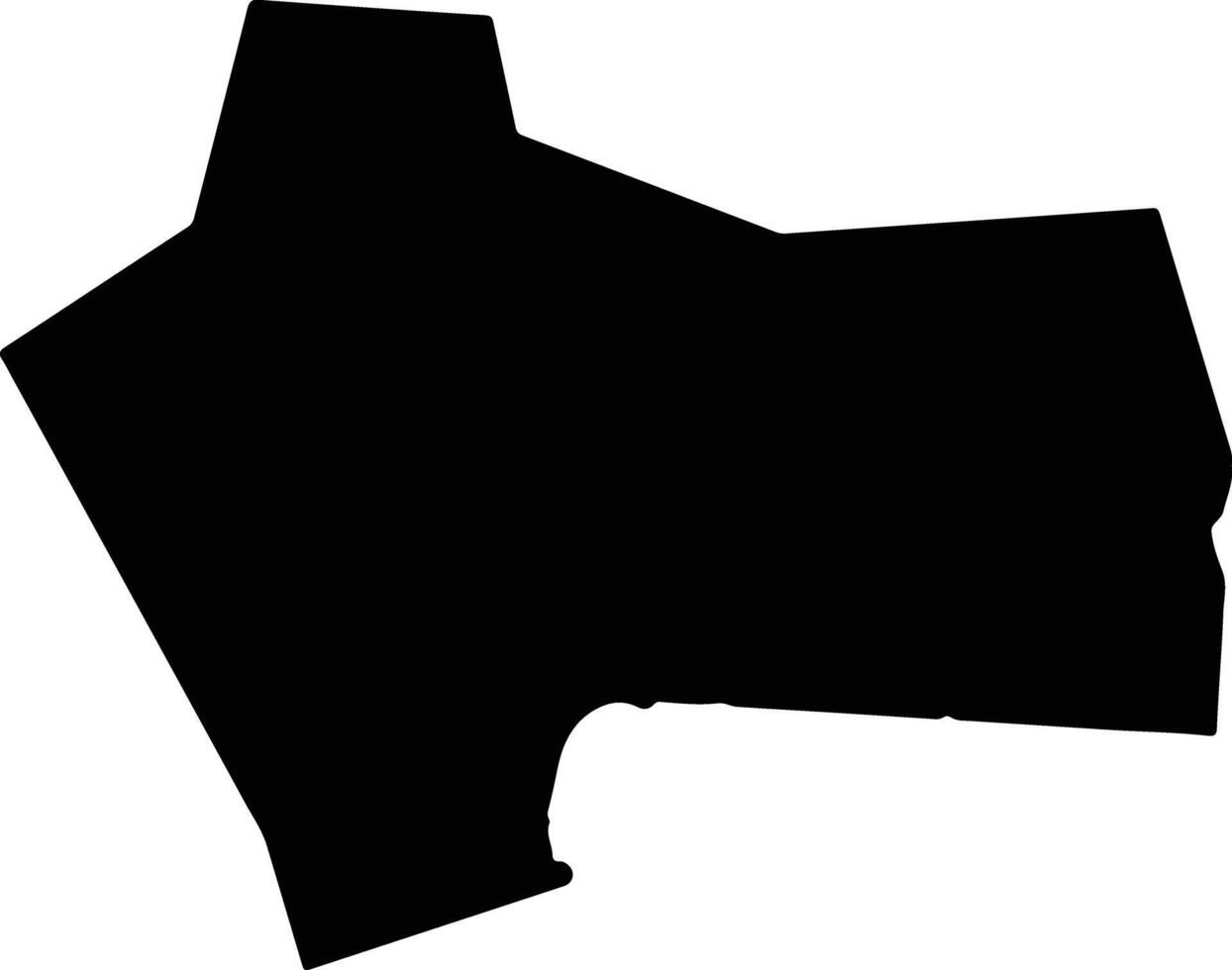 Nesebar Bulgaria silhouette map vector