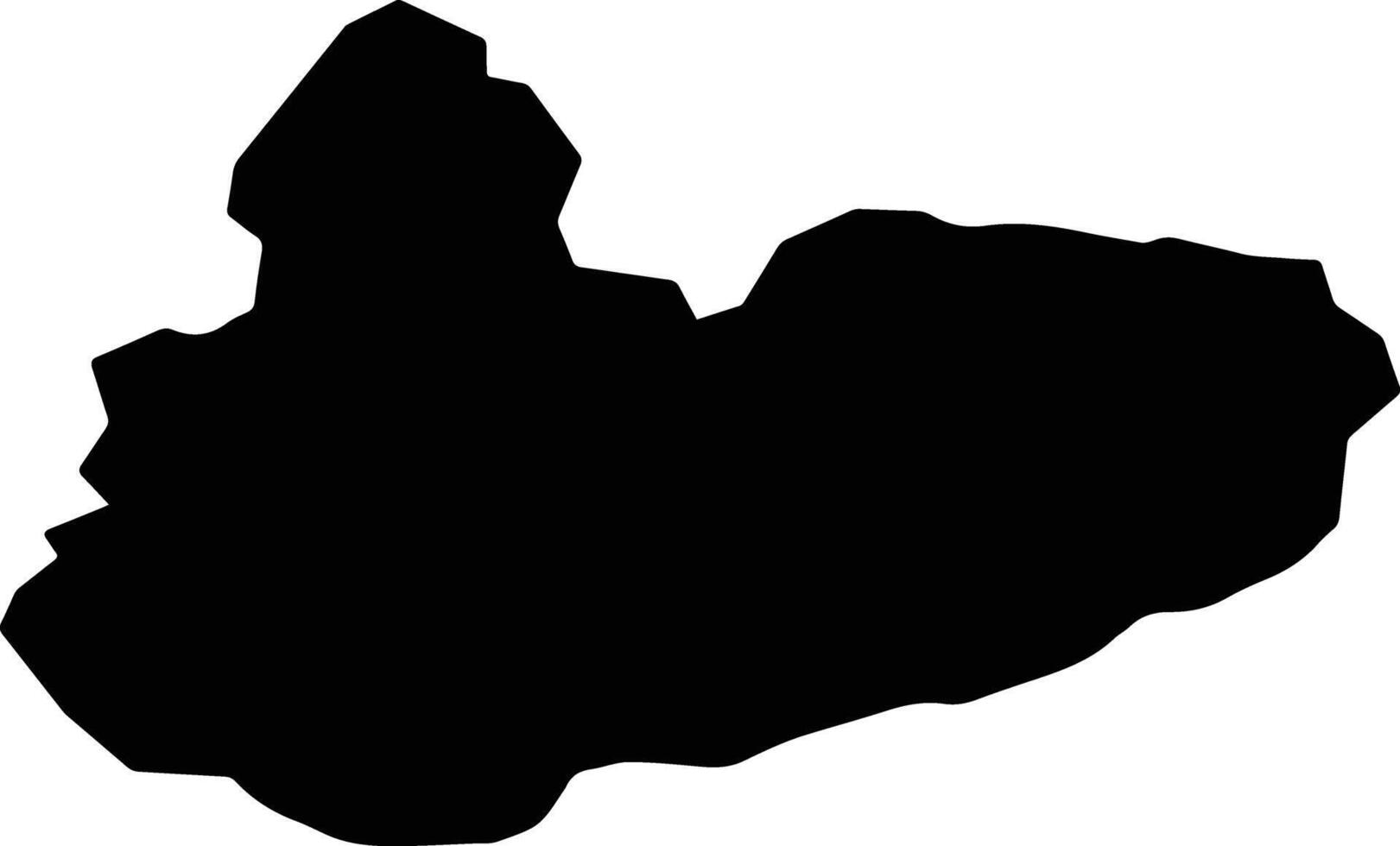 Nesh Afghanistan silhouette map vector